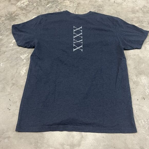 Greyson Wolf Man Logo Detroit T-Shirt Size Large XXXX Blue - Picture 3 of 6